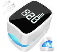 Lampe à ongles, appareil à ongles amélioré avec affichage de l'heure, traitement antifongique à action rapide de 7 minutes for plusieurs ongles d'orteil, lumière infrarouge 940 nm, lumière bleue 500 n