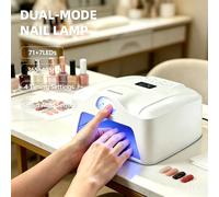 Lampe à ongles Comeuv pour un seul orteil, un seul doigt, séchage rapide du gel, sécheuse à ongles LED à capteur automatique, double lampe UK PLUG (100-240V)