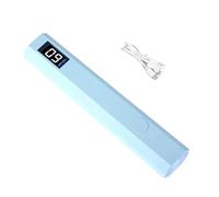 Lampe à ongles gel rechargeable UV LED, séchage à ongles avec chargement USB, dispositif de durcissement de manucure, 3 réglages de minuterie, anti-chute, résistant aux chocs, idéal pour la maison et