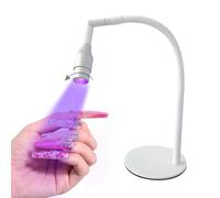 Lampe à Ongles Led Avec Col De Cygne Flexible Rotatif à 360°, Lampe De SéChage Portable Pour Vernis Gel, Lampe De Salon Professionnelle à Domicile, Avec PéDale