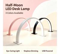 Lampe à ongles LED demi-cercle, design d'arche de bureau, lumière portable USB de protection des yeux, sans ombre et sans noircissement, séchage rapide pour les deux mains, exclusive pour les artistes