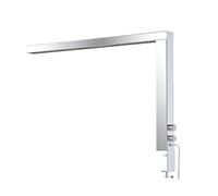 Lampe à ongles LED en forme L/7, lampe table manucure intensité variable | Socle à pince, 3000K-6000K, 36W, lampe portable pour esthéticienne, pour les extensions cils les tatouages(Silver)