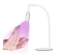 Lampe à Ongles Led - Lampe à Col De Cygne à SéChage Rapide Pour Vernis Gel - Pour Salon De Manucure à Domicile, RéGlage De La Taille Du Spot, Avec PéDale