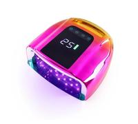 Lampe à ongles LED, Lampe à ongles LED UV 96w sans fil Batterie rechargeable Cure Gel de polymérisation Pour manucure maison(Gold)