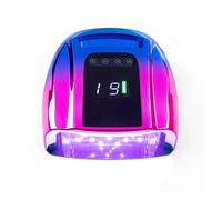 Lampe à ongles LED UV 96w sans fil Batterie rechargeable Cure Gel de polymérisation Écran LCD(Blauw)