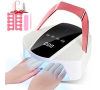 Lampe à ongles LED UV sans fil rechargeable 96 W lampe de durcissement vernis lampe UV portable pour vernis gel lumières pour nail art grand espace lampe de manucure avec écran LCD à