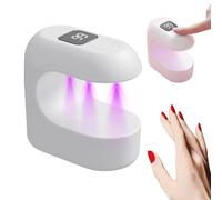 Lampe À Ongles, Lumière Portable UV En Matériau ABS | Mode Minuterie 45 G, Ce Mini Séchoir Polymériseur Alimenté Par USB Offre Des Résultats De Vernis Gel De Qualité Profession