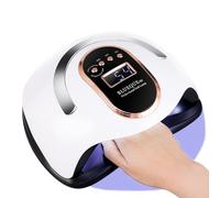 Lampe à ongles UV avec 4 paramètres de minuterie, 36 ampoules LED, puissance 168W, capteur automatique, écran LCD, adapté à l'utilisation de la maison et du salon comme une lampe de durcissemen white