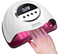 Lampe À Ongles Uv Led 320 W,Lampe Professionnelle Pour Séchage De Vernis À Ongles Avec 72 Perles,Lampe À Ongles Uv Avec 4 Réglages De Minuterie,Sèche-Vernis À Ongles Avec Capteur Automatique,Écran Lc