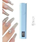 Lampe à ongles UV LED avec 3 minuteurs, appareil de durcissement de manucure portable pour débutants professionnels