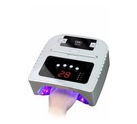 Lampe à ongles UV LED double lampe de photothérapie et Led batterie lumière amovible 72w sèche-manucure sans fil for les Durcissement rapide et uniforme
