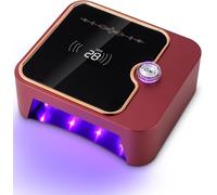 Lampe À Ongles Uv Led Rechargeable,Lampe Uv Ongles Gel,120s Chronométrage Libre,Capteur Automatique Et Ecran Lcd,Lampes Uv Avec Capteur Automatique Pour Vernis À Ongles Gels,Maison Et Au Salon