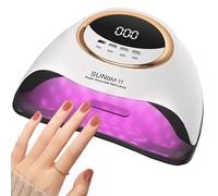 Lampe à ongles UV LED, séchoir à ongles professionnel de 280 W, cette lampe à ongles est équipée d'un capteur automatique et d'un écran LCD, ce qui est adapté pour le vernis à ongles gel durcissement