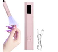 Lampe à ongles UV - Petit gel portable, design léger et portable avec technologie de durcissement rapide, sèche-ongles avec paramètres de minuterie, affichage LED pour décoration de colle strass, manu