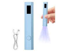 Lampe à ongles UV - Petit gel portable - Lampe UV pour vernis à ongles avec 2 minuteries - Affichage LED - Charge de type C - Batterie 180 mAh - 3 W - Parfaite pour la maison et les voyages