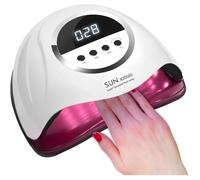Lampe à ongles UV, Professionnel LED Séchoir à Ongles Automatique, Séchage Rapide, 72 LED, sécran LCD, 4 réglages de minuterie