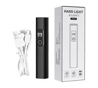 Lampe à ongles UV rechargeable par USB, lampe portable LED de manucure, séchoir à écran numérique de 11 x 2 x 2 cm, fonction de réglage de la minuterie, design compact et léger pour la maison, le