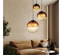 Lampe À Pendentif En Verre LED Style Rétro Filament Pour La Salle De Séjour