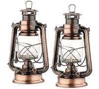 Lampe à pétrole Anika - Lunartec - Aspect bronze - Convivialité - Flamme - Voyage dans le temps