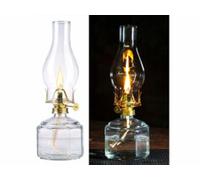 Lampe à pétrole tempête rétro - 28 cm [Lunartec]