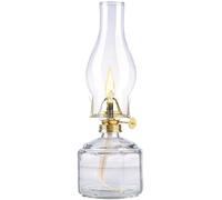 Lampe à pétrole tempête rétro - 28 cm [Lunartec]