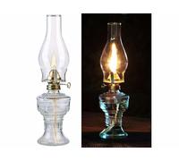 Lampe à pétrole tempête rétro - 32 cm [Lunartec]