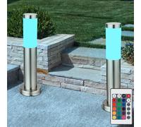 Lampe à Pied Lampadaire Télécommande Variateur RGB LED IP44 Hauteur 45cm 2x