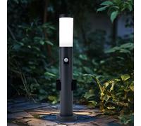 Lampe à Pied Lumière de Plancher Extérieur Itinéraires LED Détecteur Prise H