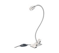 Lampe à pince avec col de cygne et LED 3 W intégrée