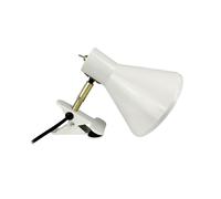 lampe à pince crème blanc / laiton