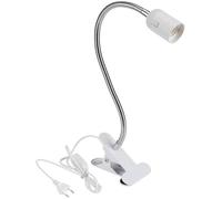 Lampe à Pince E27 Douille Ampoule à Pince avec Interrupteur et Prise Secteur Standard Européenne Lampe de Table LED à Clip