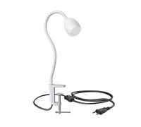 ledscom.de Lampe de serrage GU10 KLUK avec col de cygne, blanc incl. GU10, blanc, 4,888W, 450lm
