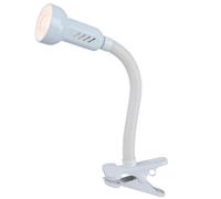 Lampe à pince Lampe de bureau Flexo lampe à pince blanche lampe de lecture mobile, télécommande dimmable, 1x LED RVB 4,8W 470Lm blanc chaud, H max.