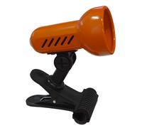 Lampe à pince METRO métal-plastique orange-noir, E14/R50/40W, Lxl : 10,0x12,0 cm