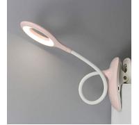 Lampe à pince pour enfant, lampe de lecture LED à intensité variable, lampe de chevet, lampe de bureau pour enfants avec col flexib