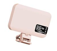 Lampe à Pince pour téléphone 60 LED avec 3 températures de Couleur, 10 Niveaux de lumière, Rotation, transportable, USB Create, Rechargeable pour la Photographie d ' Autoportrait