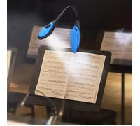 Lampe à pince - Qiilu - 1E02 - LED flexible - Éclairage pour partition - Noir