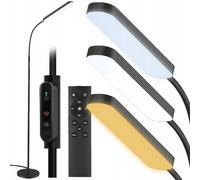 Lampe à plancher à LED 198 cm 6 étages + télécommande noire