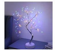 Lampe à plumes, 20 pouces Bonsai Tree Light, lampe de branche table, for la fête mariage Home Decor Bedroom Decoration Fairy Holiday(RGB+Pure White)
