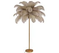 Lampe à Plumes d'autruche, daire LED à intensité Variable, Lampe sur Pied à intensité Variable avec Interrupteur à pédale pour Chambre et Salon, Lampe de Lecture pour la Protection des Yeux