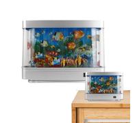 Lampe à Poisson en Mouvement, veilleuse d'aquarium pour - Lampe d'aquarium de Poissons tropicaux artificiels - Aquarium avec veilleuse de Poisson, océan virtuel en Mouvement, pour Salon