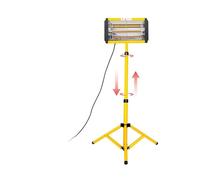 lampe à polymériser, Lampe de séchage peinture infrarouge 1000 W, chauffage à ondes courtes, lampe for carrosserie voiture, réparation pièces automobiles
