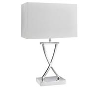 Lampe a poser, 1 lumiere, metal alu, chrome