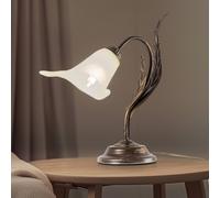 Lampe à poser Alga, 1 lampe, fer, verre, florentin Alga ONLI, bronze, Salon / Salle à manger, Métal, Florentin, Lampe à poser