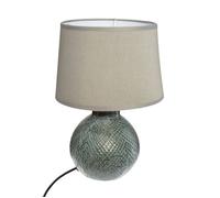 Lampe à poser - ATMOSPHERA - Joas - Céramique - Gris - D 19 x H 29 cm