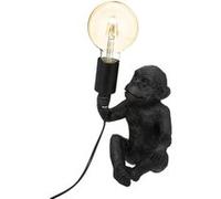 Atmosphera Lampe en résine noir H24-5 cm
