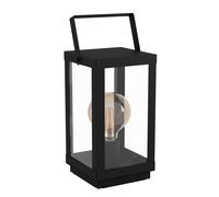 Lampe à poser B1 E27 1X60W en acier noir 165x150x370mm