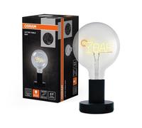 Osram Lampe de table LED 1906 Letter – lettrage en barre néon 1,2 W E27 noir, blanc chaud