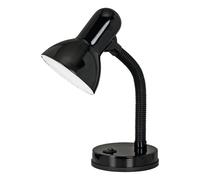 Lampe à poser BASIC E27 1X40W en matière synthétique noir 0x0x300mm