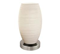 Lampe à poser BATISTA 3 E27 1X40W en acier nickel mat D120mm